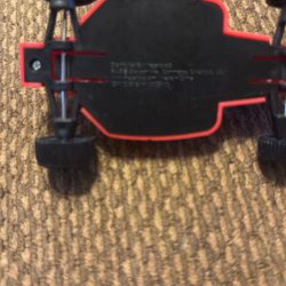 Vintage Megatoys Plastic Red Thunder Bolt Toy Race Car - Picture 2 of 4